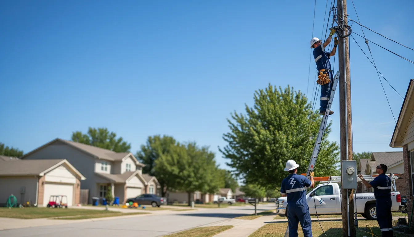 Residential electrician providing installation services in Eastland, TX